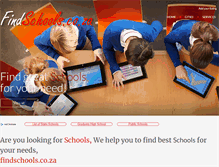 Tablet Screenshot of findschools.co.za